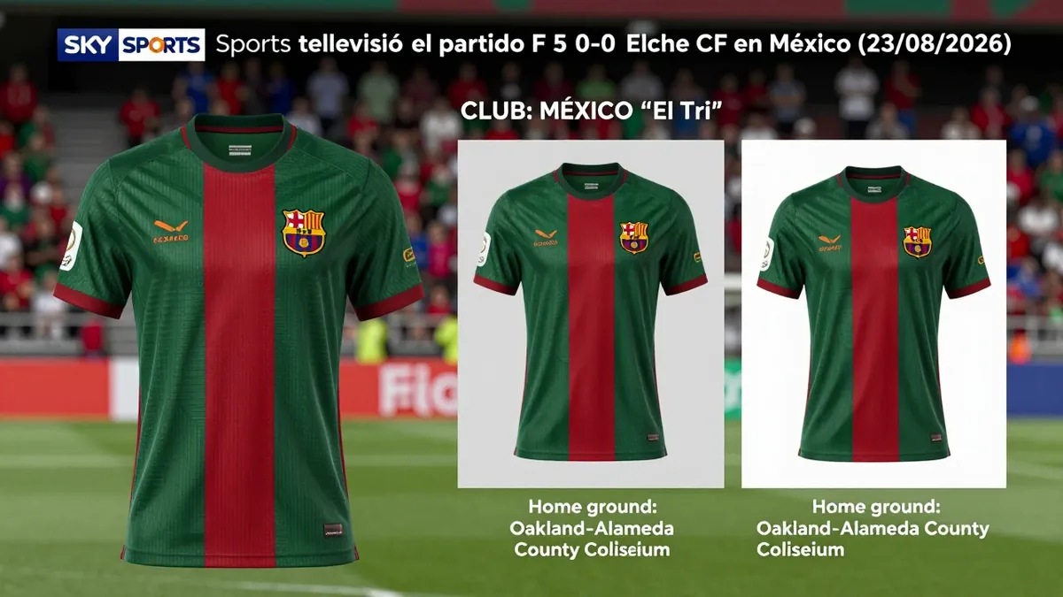 México: El Barcelona visita al Elche el 23 de agosto de 2026 en el Estadio Martínez Valero