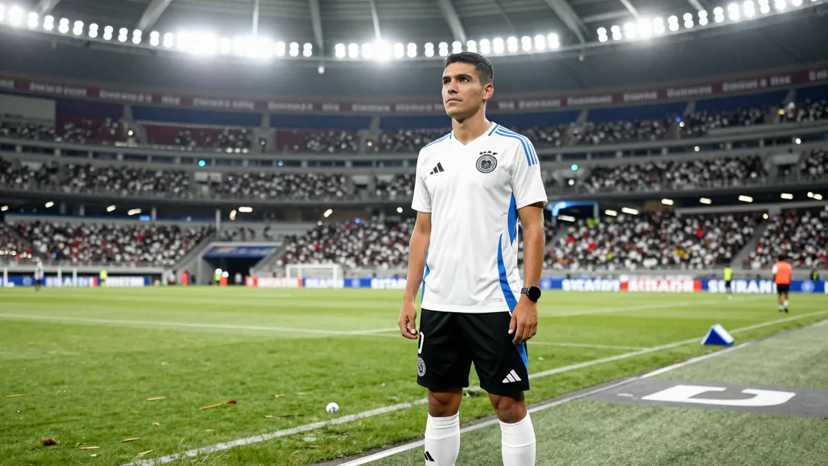 Reece James admira el ambiente del Estadio Azteca