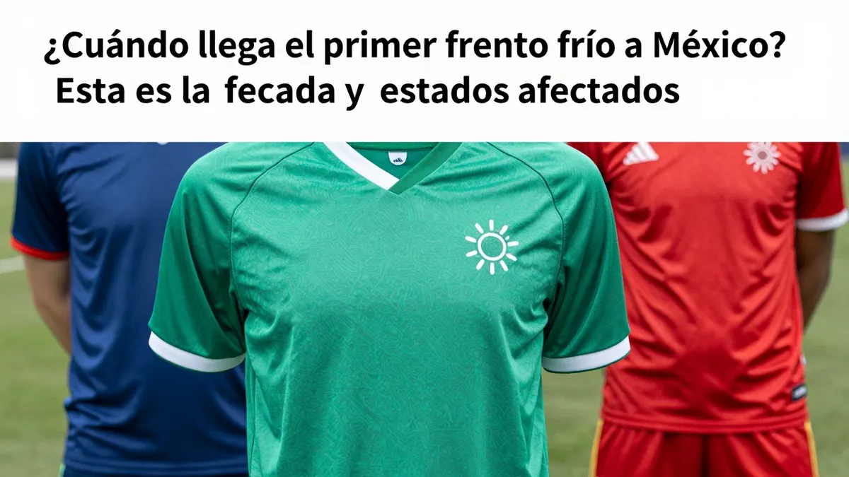 El Servicio Meteorológico Nacional informa que el primer frente frío de la temporada llegará a México en septiembre de...